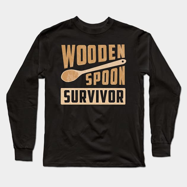 Vintage Wooden Spoon Long Sleeve T-Shirt by Veljam